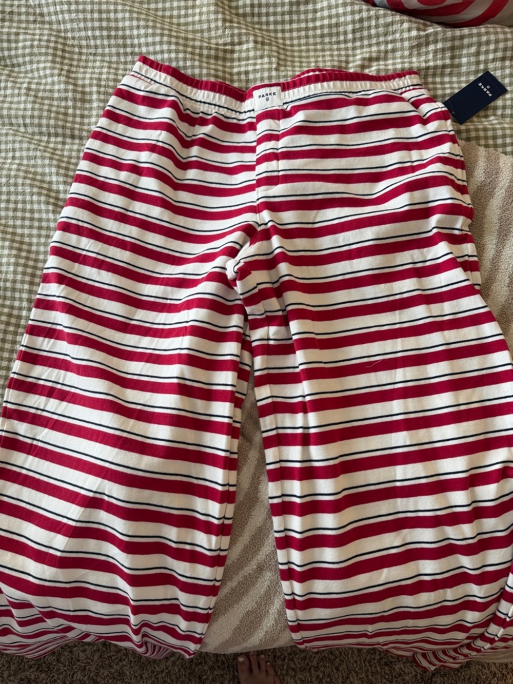 Parke x Target Striped Red & White Boxer Pants